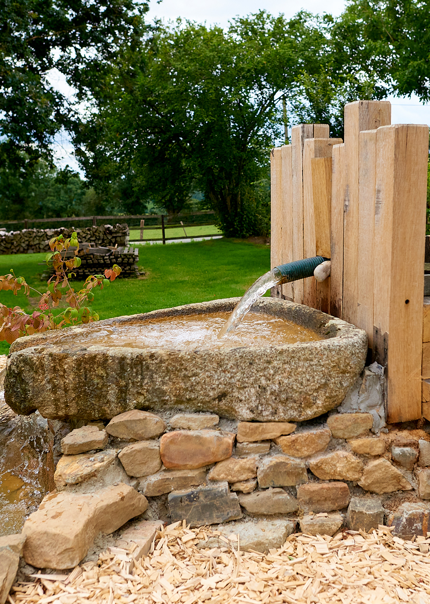 Au Cœur des Jardins : fontaine